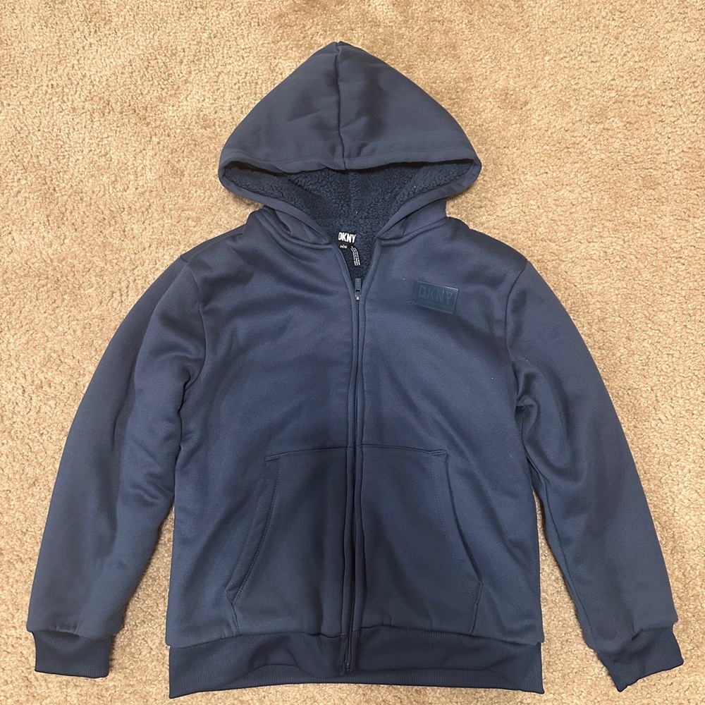 DKNY Dark Blue Kids Hoodie Jacket